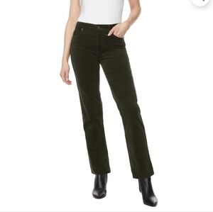 David Bitton Corduroy Straight Leg Pant Olive